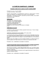 CR du 28 octobre 2025